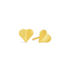 Ohrstecker Corasina von BERND WOLF aus 24-Karat-goldplattiertem Sterlingsilber, Designlinie Love.