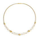 Collier von BERND WOLF aus 24-Karat-goldplattiertem Sterlingsilber mit Süßwasserperle.