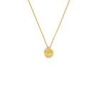 Kette mit Anhänger Liani von BERND WOLF aus 24-Karat-goldplattiertem Sterlingsilber mit Zirkonia, Designlinie Liana.