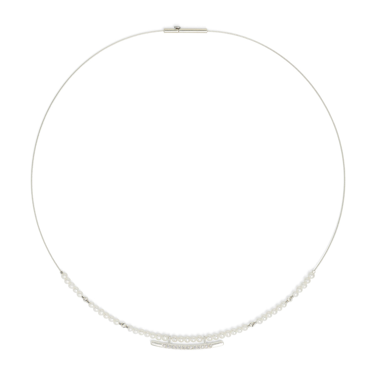 Collier Anmutung von BERND WOLF aus Sterlingsilber mit Süßwasserperle.