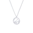 Kette mit Anhänger Bergluft von BERND WOLF aus 925er Sterlingsilber, Designlinie Bergwelt.