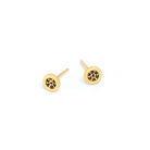 Ohrstecker Padmini von BERND WOLF aus 24-Karat-goldplattiertem Sterlingsilber mit Spinell, Designlinie Pavé Spinell.