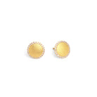 Ohrstecker Suntino von BERND WOLF aus 24-Karat-goldplattiertem Sterlingsilber mit Zirkonia, Designlinie Sun&Moon.