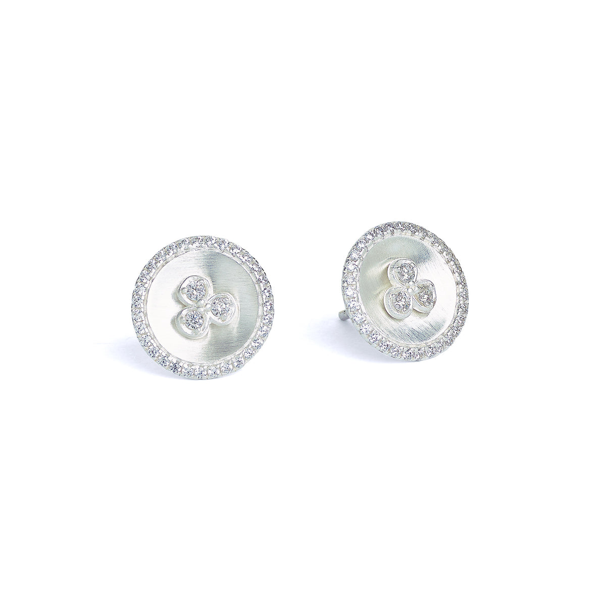 Ohrstecker Lisca von BERND WOLF aus 925er Sterlingsilber mit Zirkonia, Designlinie Flowertimes.