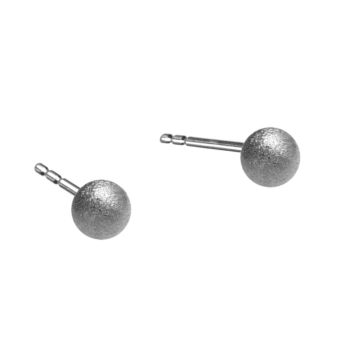Ohrstecker Kugel von BERND WOLF aus 925er Sterlingsilber, Designlinie Basics.