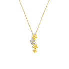 Kette mit Anhänger Marcella von BERND WOLF aus 24-Karat-goldplattiertem Sterlingsilber mit Zirkonia, Designlinie Flowertimes.