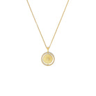 Kette mit Anhänger Sun von BERND WOLF aus 24-Karat-goldplattiertem Sterlingsilber mit Zirkonia, Designlinie Sun&Moon.