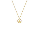 Kette mit Anhänger Delfinias von BERND WOLF aus 24-Karat-goldplattiertem Sterlingsilber mit Zirkonia, Designlinie Maritim.