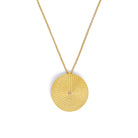 Kette mit Anhänger Liano von BERND WOLF aus 24-Karat-goldplattiertem Sterlingsilber mit Turmalin pink, Designlinie Liana.