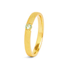 Ring Estrella von BERND WOLF aus 24-Karat-goldplattiertem Sterlingsilber mit Peridot, Designlinie Brilliana.