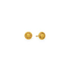 Ohrstecker Suntini von BERND WOLF aus 24-Karat-goldplattiertem Sterlingsilber mit Turmalin, Designlinie Sun&Moon.