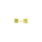 Ohrstecker Brilliana von BERND WOLF aus 24-Karat-goldplattiertem Sterlingsilber mit Peridot, Designlinie Brilliana.