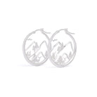 Creolen Bergwelt von BERND WOLF aus 925er Sterlingsilber, Designlinie Bergwelt.