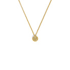 Kette mit Anhänger Spiroli von BERND WOLF aus 24-Karat-goldplattiertem Sterlingsilber mit Zirkonia, Designlinie Maritim.