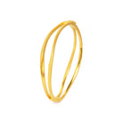 Armreif Sentra von BERND WOLF aus 24-Karat-goldplattiertem Sterlingsilber, Designlinie Sentro.
