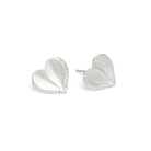Ohrstecker Corasan von BERND WOLF aus 925er Sterlingsilber mit Zirkonia, Designlinie Love.