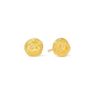Ohrstecker Rosa von BERND WOLF aus 24-Karat-goldplattiertem Sterlingsilber, Designlinie Rose.