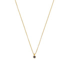 Kette mit Anhänger Arenia von BERND WOLF aus 24-Karat-goldplattiertem Sterlingsilber mit Lapislazuli, Designlinie Sparkling Pavé.