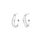 Creolen Linda von BERND WOLF aus 925er Sterlingsilber mit Zirkonia, Designlinie Sentro.