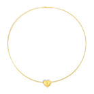 Collier Corasan von BERND WOLF aus 24-Karat-goldplattiertem Sterlingsilber mit Zirkonia, Designlinie Hearts.