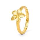 Ring Franga von BERND WOLF aus 24-Karat-goldplattiertem Sterlingsilber, Designlinie Frangipani.