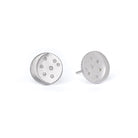 Ohrstecker Lunar von BERND WOLF aus 925er Sterlingsilber mit Zirkonia, Designlinie Sun&Moon.