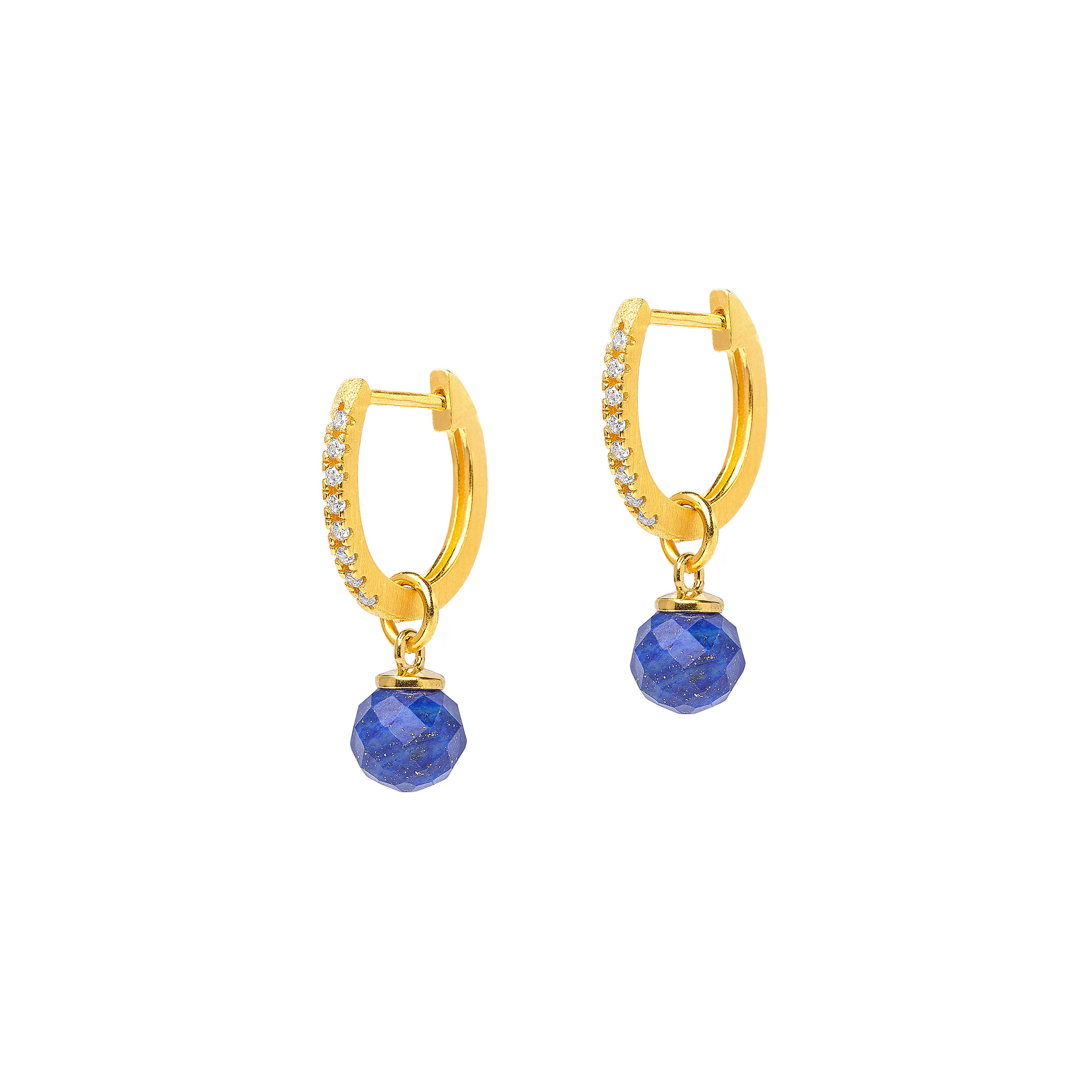 Bracelet en Lapis-Lazuli 8 mm avec finitions dorées